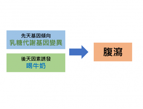 由喝牛奶誘發腹瀉看基因與疾病之關係