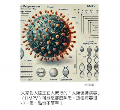 人類偏肺病毒，為什麼它這麼厲害？ 與病毒基因體的高效運作有關