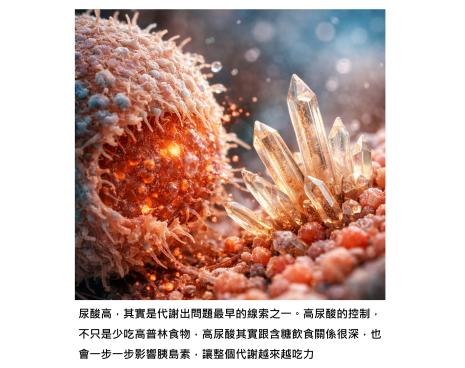 尿酸,其實就是身體代謝的線索 – 高糖食物造成高尿酸及胰島素處理血糖越來越沒力