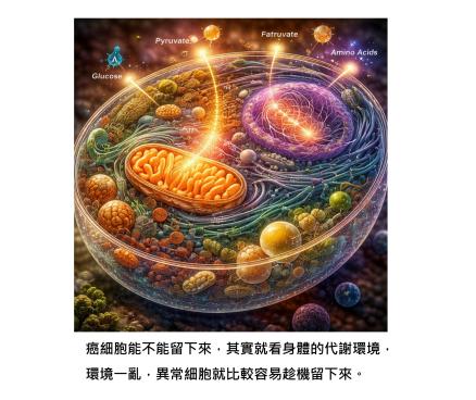 癌細胞為什麼可以在身體存活下來? 代謝容許性是重要關鍵