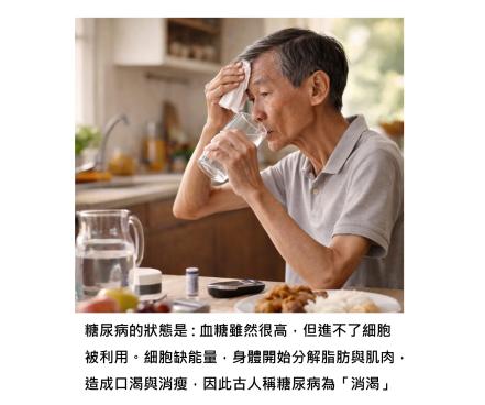 很多人以為肥胖才會糖尿病 – 但為什麼古人叫它「消渴」,而且人會越來越瘦?